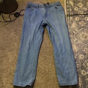 Men's Light Blue Straight Jeans